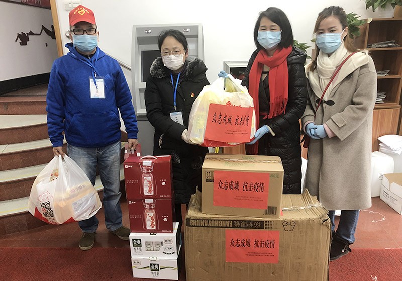眾志成城，抗擊疫情——禹順控股向鼓樓街道捐贈防疫物資